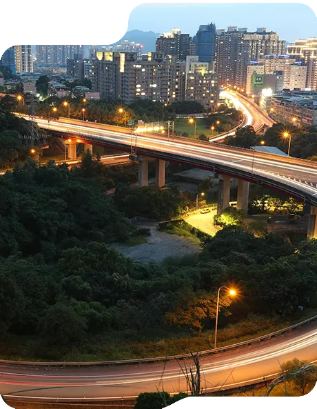 Infrastructure at night